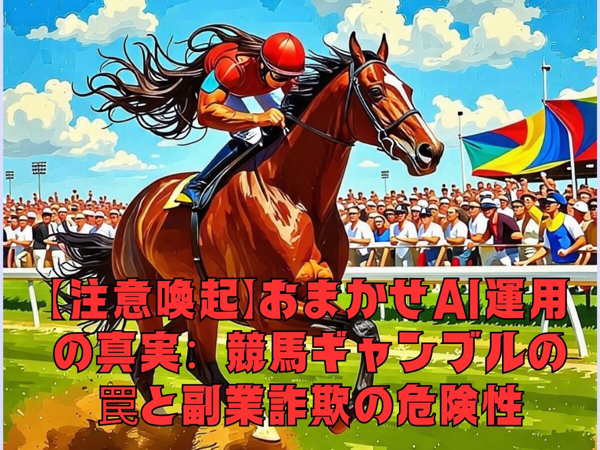 おまかせAI運用の真実：競馬ギャンブルの罠と副業詐欺の危険性