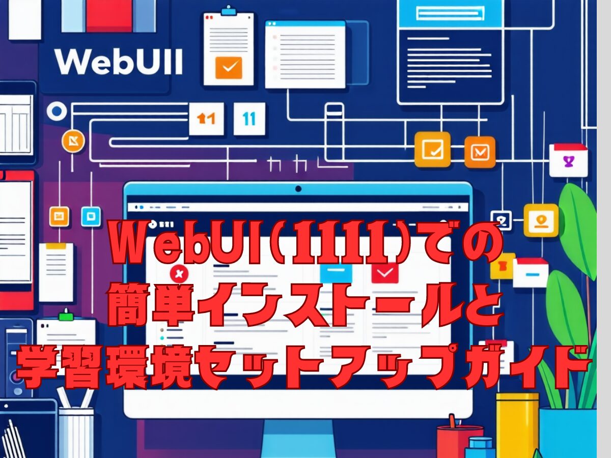 DreamBoothを使いこなそう！WebUI(1111)での簡単インストール