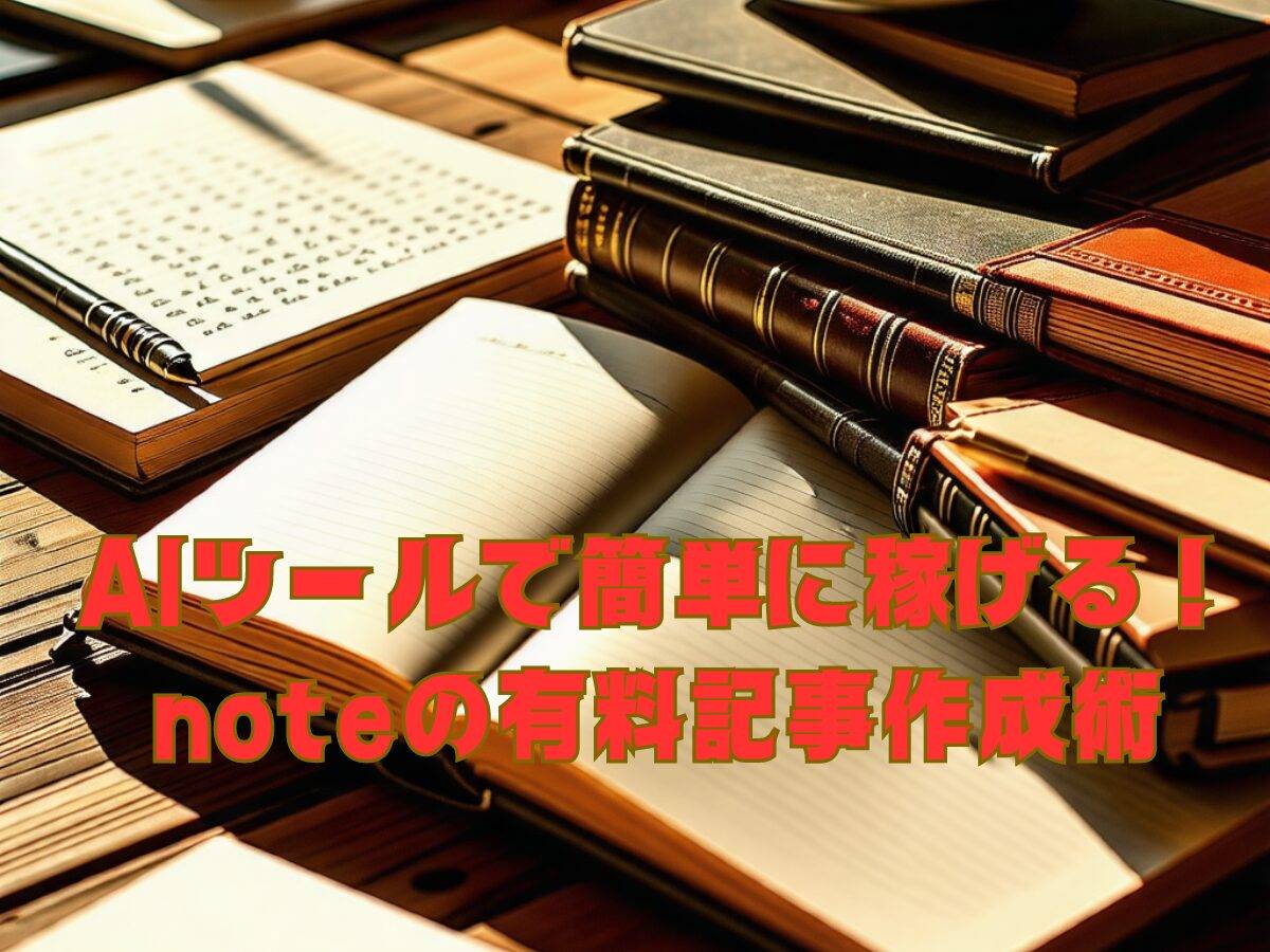 AIツールで簡単に稼げる！noteの有料記事作成術