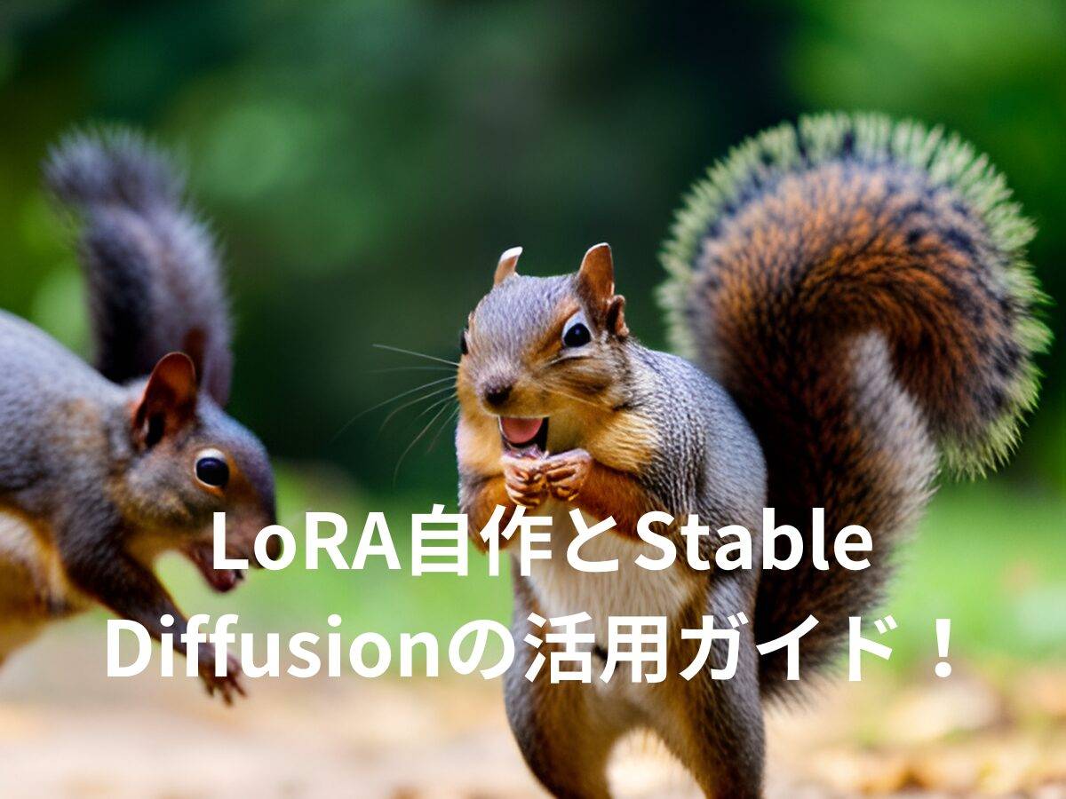 LoRA自作とStable Diffusionの活用ガイド！